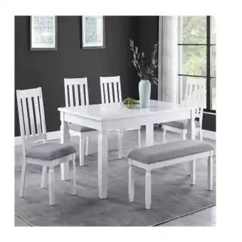Sam's Club Comedor member's mark de 4 sillas y 1 banca oferta