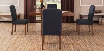 Muebles Dico Comedor cuadrado mika con 4 sillas azul oferta