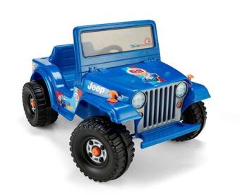 Mattel power wheels hot wheels jeep wrangler frc35