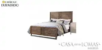 Casa de las Lomas Cama queen size andria café oferta