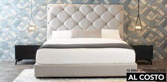Casa de las Lomas Cama matrimonial alina ii gris oferta