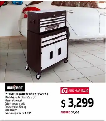 Sodimac Homecenter Estante metálico para herramientas 2 en 1 oferta