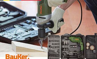 Sodimac Homecenter Kit taladro 3/8 bauker 600w 3000rpm oferta