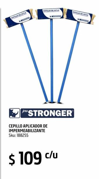 Cepillo aplicador ixtle para impermeabilizantes