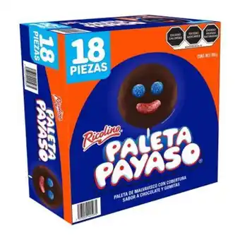 Sam's Club Paleta payaso ricolino 18 pzas de 45 g c/u oferta