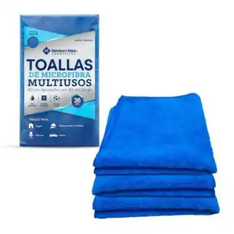 Sam's Club Toallas de microfibra member's mark 36 pzas oferta