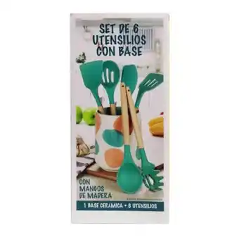 Sam's Club Set de utensilios con base verde oferta
