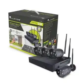 Sistema de vigilancia lloyd's con 4 cámaras lc-1303