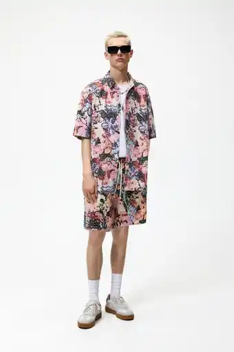 ZARA Sobrecamisa estampado floral oferta