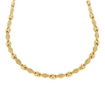 Nacional Monte de Piedad Gargantilla eslabón articulado en oro amarillo 14 kilates. oferta