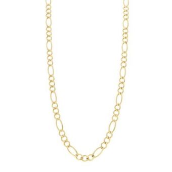 Nacional Monte de Piedad Collar de tres eslabones por uno en oro amarillo 14 kilates. oferta