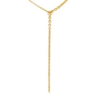 Nacional Monte de Piedad Collar eslabón cruzado en oro amarillo 18 kilates. oferta