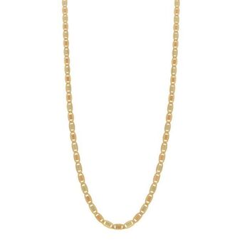 Nacional Monte de Piedad Collar eslabón nudo marino en oro tres tonos 14 kilates. oferta