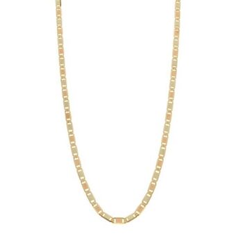 Nacional Monte de Piedad Collar eslabón nudo marino en oro tres tonos 14 kilates. oferta