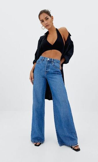 Stradivarius Jeans wide leg oferta