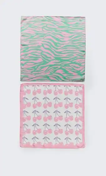 Pack 2 bandanas cerezas y manchas