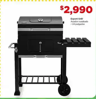 Bodega Aurrerá Asador cuadrado expert grill 24 pulgadas oferta