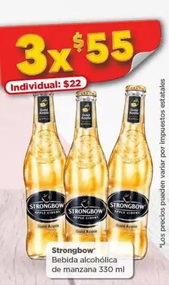 Bodega Aurrerá Bebida alcohólica strongbow 330ml x 3un oferta
