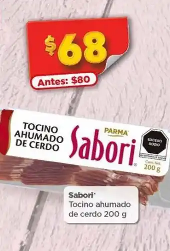 Bodega Aurrerá Tocino ahumado de cerdo sabori 200g oferta
