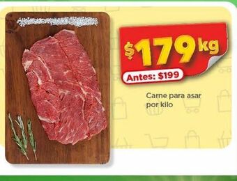 Bodega Aurrerá Carne para asar por kilo oferta