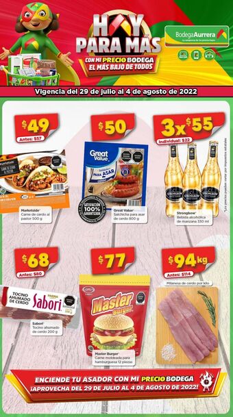Bodega Aurrerá Milanesa de cerdo oferta