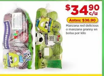 Bodega Aurrerá Manzana red delicious o manzana granny en bolsa por kilo oferta