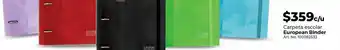Carpeta escolar european binder