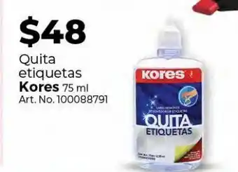 Quita etiquetas kores 75ml