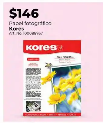 Papel fotográfico kores