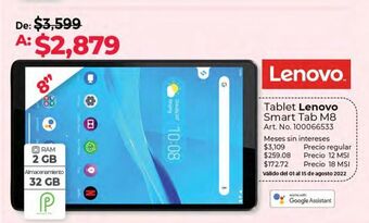 Office Depot Tablet lenovo oferta