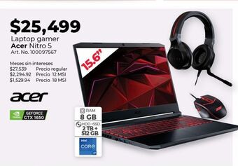 Laptop gamer acer nitro 5