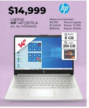 Office Depot Laptop hp oferta