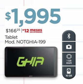 Chedraui Tablet ghia oferta