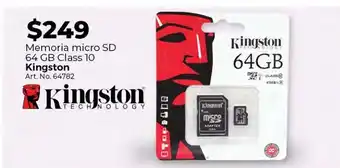 Memoria micro sd 64gb class 10 kingston