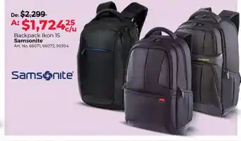 Office Depot Backpack ikon 15 samsonite oferta