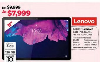 Office Depot Tablet lenovo oferta
