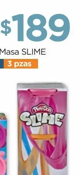 Chedraui Masa slime 3 pzas oferta