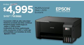Chedraui Impresora multifuncional epson oferta