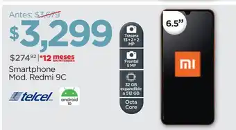 Smartphone redmi 9c