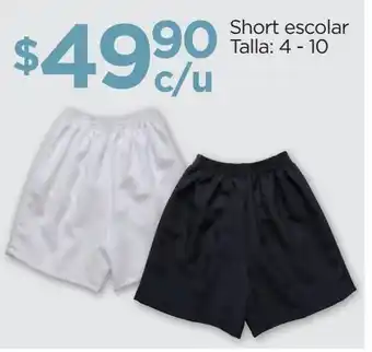 Chedraui Short escolar talla 4 - 10 oferta