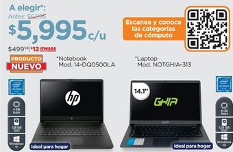 Chedraui Notebook hp ó laptop ghia oferta