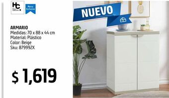 Sodimac Homecenter Armario mediano 70 centímetros oferta