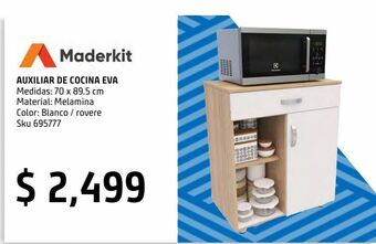 Sodimac Homecenter Auxiliar de cocina eva 70x89.5 cm oferta