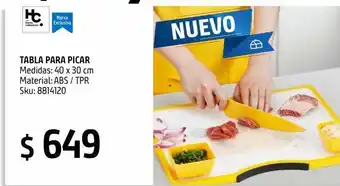 Sodimac Homecenter Tabla para picar 40 x 30 centimetros oferta