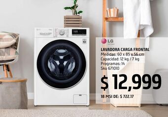 Sodimac Homecenter Lavasecadora lg puerta frontal para 12/7kg wd12wvc4s6 oferta