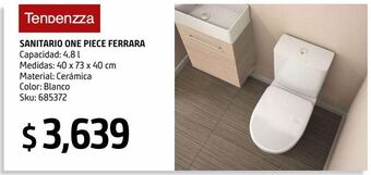 Sodimac Homecenter Sanitario wc one piece ferrara oferta
