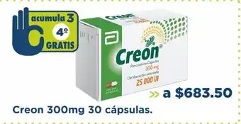 Creon 300mg 30 cápsulas.