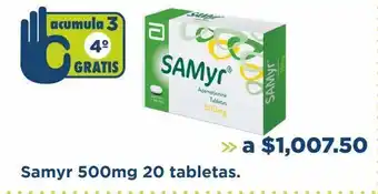 Farmacia San Pablo Samyr 500mg 20 tabletas oferta