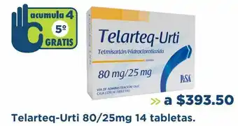 Farmacia San Pablo Telarteq-urti 80/25mg 14 tabletas oferta