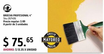 Sodimac Homecenter Brocha profesional 4" oferta